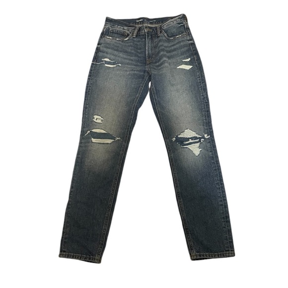 Old Navy Original Taper Distressed Straight Leg Jeans - Picture 1 of 8